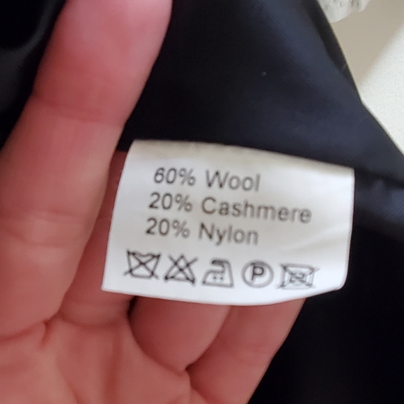 Men's Black Wool Cashmere Blend Jacket XL - Picture 5 of 5